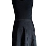 ZARA  Knit Ribbed Mini Dress Size S Black with Criss Cross Back Straps Photo 7