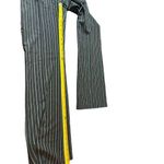 Stooshy Black White Pin Stripe Flare Career Dressy Size 7 Pants NWT Photo 7