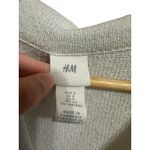 H&M  women's white short sleeve knit collared polo v neck mini dress‎ size Small Photo 2