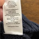 Talbots Navy Blue Weekend Embroidered Crewneck Sweater Size Medium Photo 6