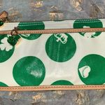 Juicy Couture Retro Pam & Gela Green White Tan Shamrock Zip-Up Pouch Photo 6