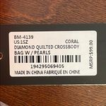 Michael Kors Badgley Mischka Coral Quilted Women’s Small Crossbody Photo 3