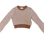 Active USA Houndstooth print cropped knit sweater 🔥 Photo 0