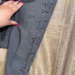 PINK - Victoria's Secret  dark gray cropped long sleeve hoodie, S Photo 4