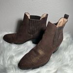 Anthropologie  Metallic Chelsea Boots Size 6M Photo 6