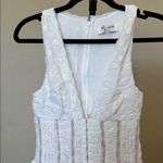 House Of CB  SARITA WHITE COTTON BRODERIE ANGLAIS PLUNGE MINI DRESS NWOT XS Tall Photo 6
