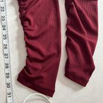 White Birch NWT mixed media yoga leggings burgundy small Photo 7