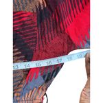 Leslie Fay Vintage  Abstract Print Midi Dress Geometric 80s Secretary Dress S/M Photo 8