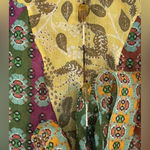 ZARA Boho Patchwork Sheer Pheasant Blouse Size L NEW Photo 10