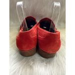 Franco Sarto Sarto Red Suede Perforated Leather Loafers 8.5 Photo 4