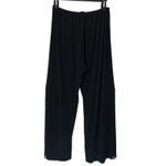Marisa Baratelli Sheer Overlay Pants Womens Size 4 Black Wide Leg Flowy‎ Resort Photo 3