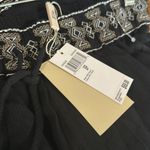 Elie Tahari NWT  All Over Embroidered Cotton Beaded Tie Wide Leg Pant Photo 6