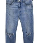 Pilcro and the Letterpress Slim Boyfriend Jeans Distressed Vintage Wash Size 26 Photo 0