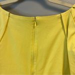 Tanya Taylor  Lacey Dress in Daffodil Yellow Sz 18 NWT w/ V Neck & Puff Sleeves Photo 11