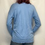 Loft Women's Lightweight Long Sleeve Baby Blue Tight Knit Sweater M Med Medium Photo 1