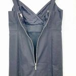 Michael Kors Bodycon Silver Belt Buckle Sexy Little Black Dress Mini Length LBD Photo 6