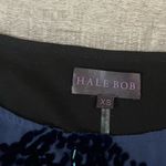 Hale Bob  Elisa Beaded Velvet Burnout Long Sleeve Dress in Blue Photo 2