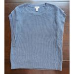 Calvin Klein Womens Sleeveless Blue Crew Neck Sweater Vest Large 100% Cotton Photo 0