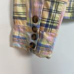 Talbots  Women's Madras Plaid Blazer Size 6‎ Blue Pink Green Patchwork Preppy Photo 5