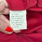 Vintage Disco Wide Leg Pants Size 15/16 Sheer Lace Flare High Waist, Maroon Red Photo 5