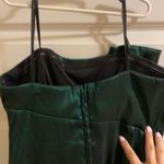 Betsy and Adam Dark Green  fitted strapless dress- Hoco Photo 3