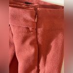 Free Press Rust Tie Waist Tapered Pants Size L Textured Crepe Photo 6