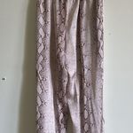 Anthropologie Serpentine Satin Joggers in Neutral Motif Photo 3