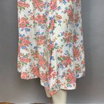 Gap Vintage 90s Skirt Floral Midi Rayon White Cottagecore Buttons Women Size 2 Photo 4