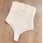 Princess Polly  WHITE STRIPED STRAPLESS BODYCON TOP US 4‎ Summer Photo 1