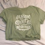 Aeropostale Light Green Crop Top Photo 0