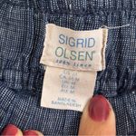 Sigrid Olsen  linen Women's Casual Blue Trousers Photo 4