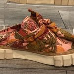 Farm Rio Summer Dream Mule Sneaker Floral Print with Bow Accent sz 7 Photo 0