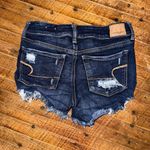 American Eagle  distressed dark wash cutoff jean shorts Photo 1