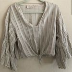 Lavender Field  - Bell Sleeve Cream Top Photo 0