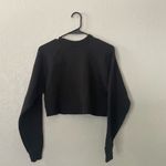 Fruit of the Loom  cropped black sweatshirt Photo 1