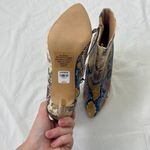 EXPRESS NWT  90s Style Gray Blue Multi Snake Print Stiletto High Heel Boots US 7 Photo 6