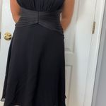 Tadashi Shoji  100% Silk A-Line Little Pleated Accents Halter Neck Dress Sz 4 Photo 4