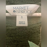 Market & Spruce Stitch Fix  Perni Button Detail Knit Dress, Heather Green NWT Photo 2