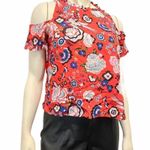 Love, Fire Cold Shoulder Floral Top by Love Fire Small Petite Photo 2