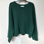Dear John  Sweater Women’s XL  Cropped Boxy Oversized Baggy Lagenlook Green Photo 0
