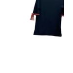 Lauren Ralph Lauren Ribbon Trim Sleeve Tee Shirt Black Size XL Preppy Coastal Photo 6