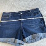 a.n.a  Denim Shorts Womens 28W Blue Cuffed MidRise Classic Stretch Casual Comfort Photo 5