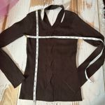 Jonathan Simkhai Leah Ribbed Cable Knit Wool Blend Sweater Chocolate Brown Size M Photo 11