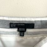 Maggy London Pom Pom Stripe Danni Gray Midi Dress Size 10P Petite Photo 10