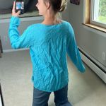 Liz Claiborne : Blue Linen Cardigan Photo 1