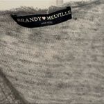 Brandy Melville Katerina Linen Slouchy Top OS Grey Photo 11