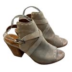 Frye Donna Suede Ash Slingback Block Heel Sandal, Sz 10 Photo 6