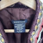Boston Proper Heavily embroidered velvet long jacket Photo 5