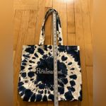 Realisation Par Blue and White Tie Dye Cotton Tote Bag Photo 1