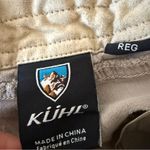 Kuhl  Mid Rise Straight Leg Stretch Corduroy Pants Beige Khaki Size 4 Drawstring Photo 2